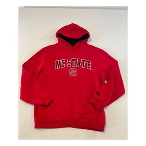 NC State Youth L (16/18) Red Hoodie Colosseum Athletics Stitched Logo